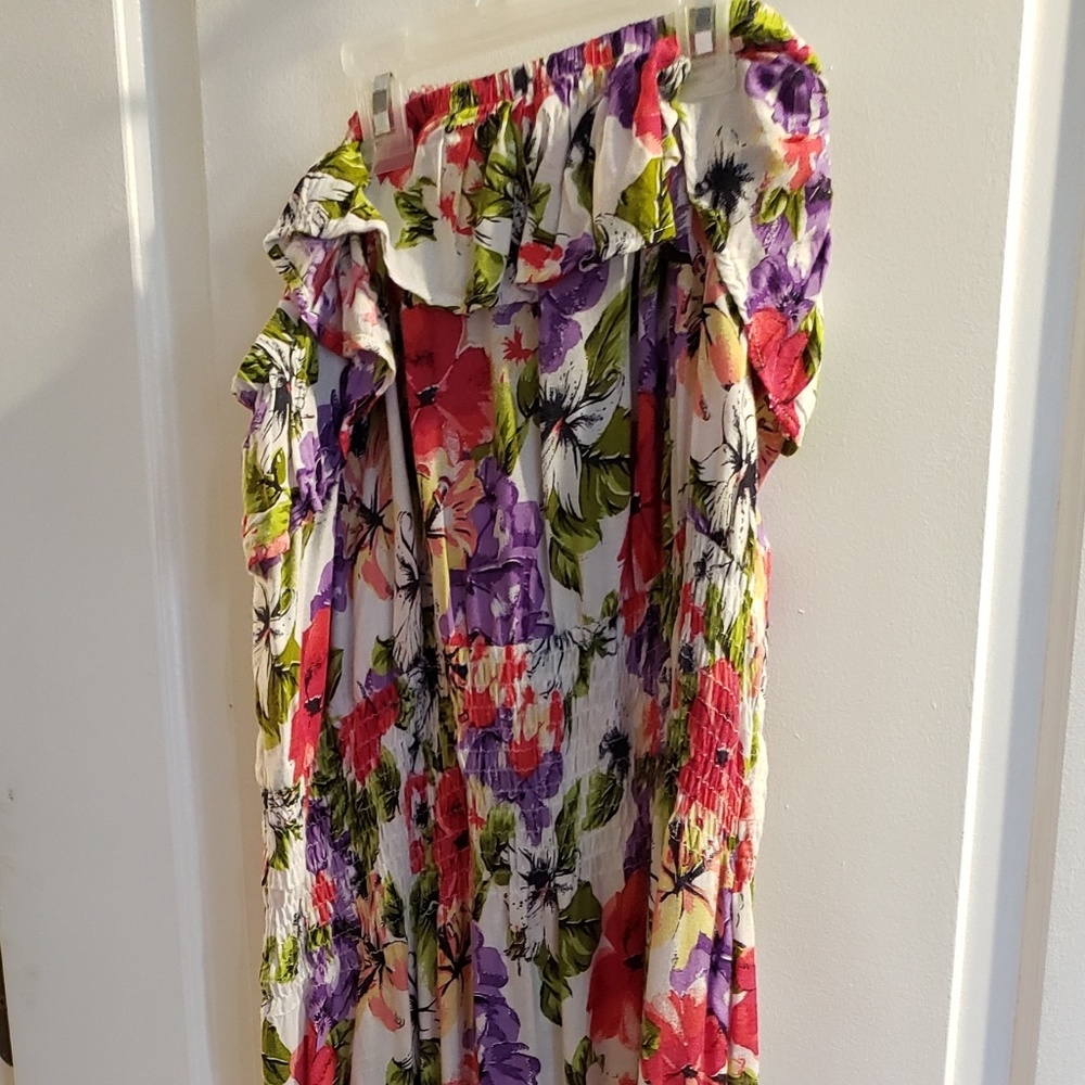 Long flowers dress